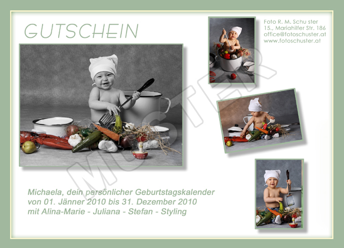 Gutscheine für Babyfotos