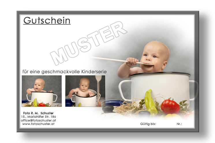 Gutscheine für Babyfotos