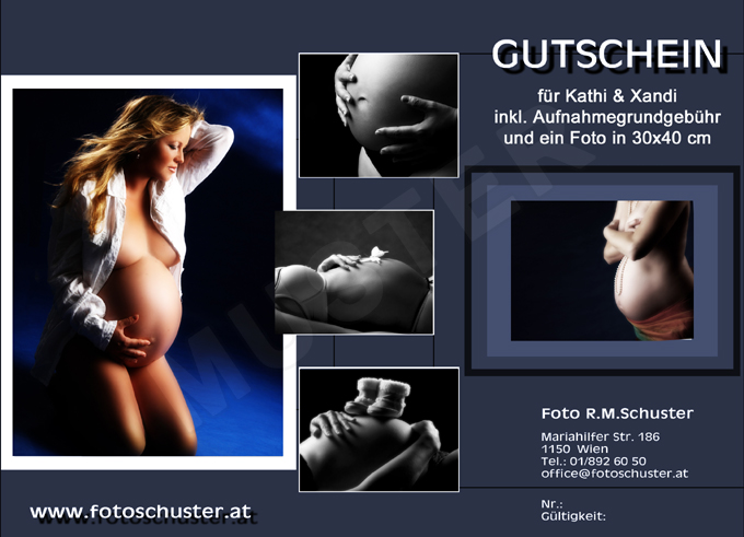 Gutscheine für Babybauchfotos