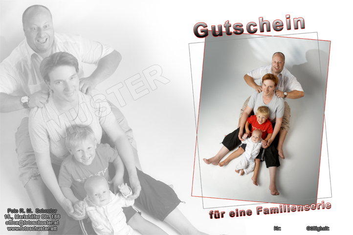 Gutscheine für Familienfotos