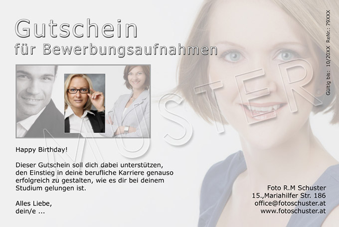 Gutscheine für Presseportraits